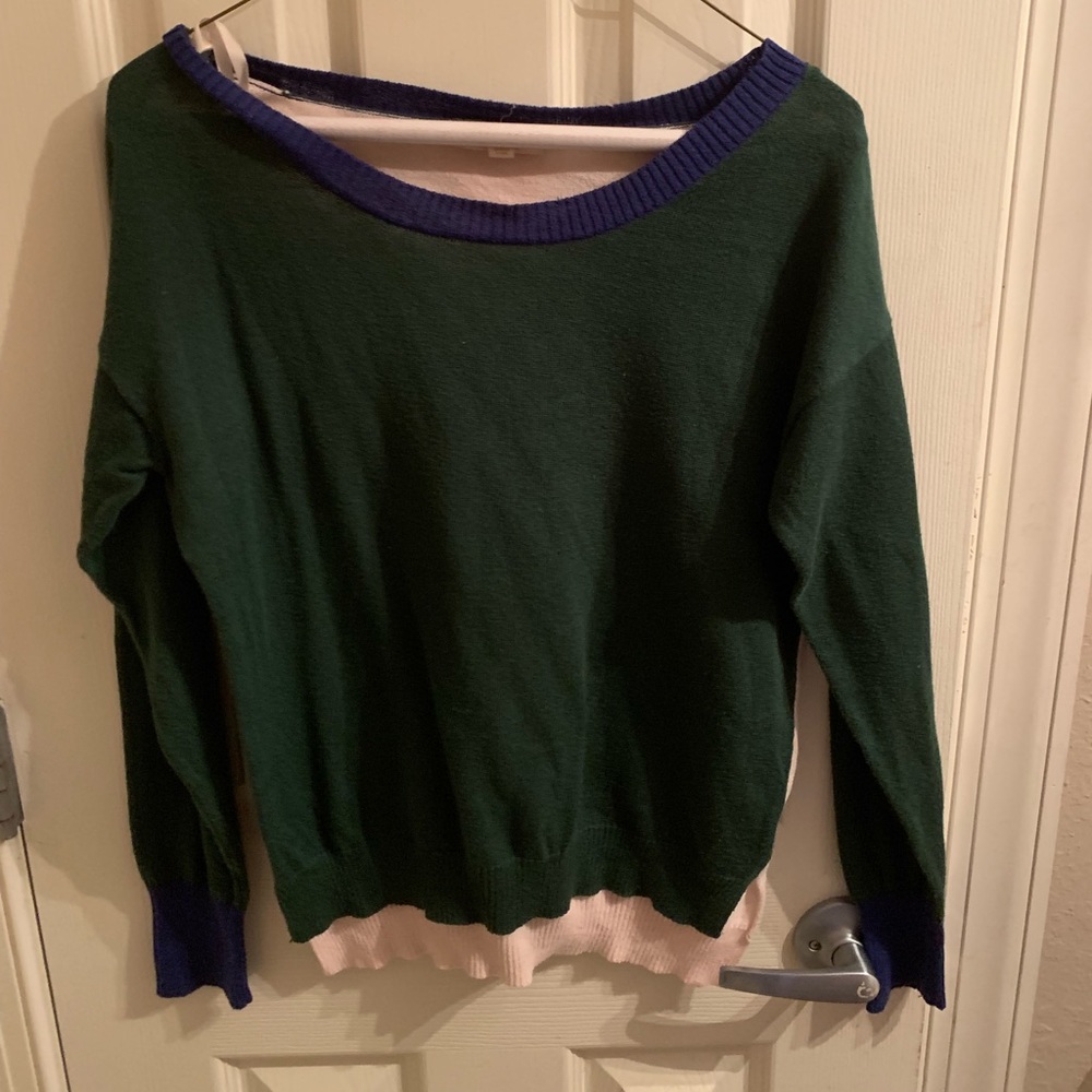 Color blocked sweater